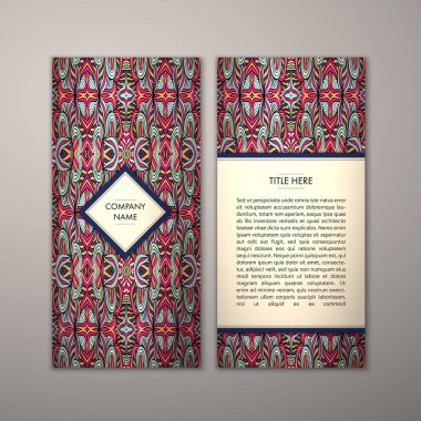 Flyer şablonu ile soyut süsleme