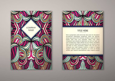 Flyer şablonu ile soyut süsleme