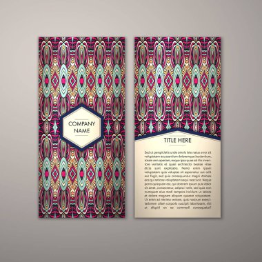 Flyer şablonu ile soyut süsleme