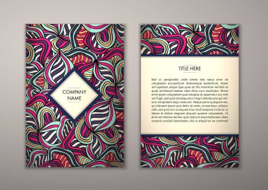 Flyer şablonu ile soyut süsleme