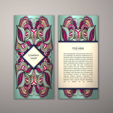 Flyer şablonu ile soyut süsleme