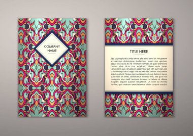 Flyer şablonu ile soyut süsleme