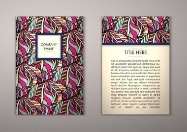 Flyer şablonu ile soyut süsleme