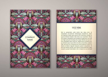 Flyer şablonu ile soyut süsleme