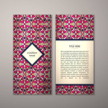 Flyer şablonu ile soyut süsleme