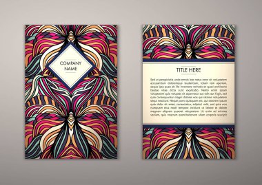 Flyer şablonu ile soyut süsleme