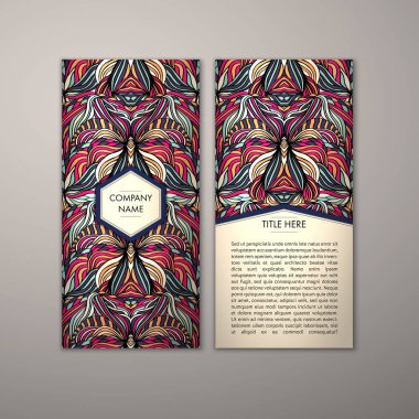 Flyer şablonu ile soyut süsleme