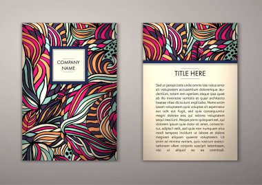 Flyer şablonu ile soyut süsleme