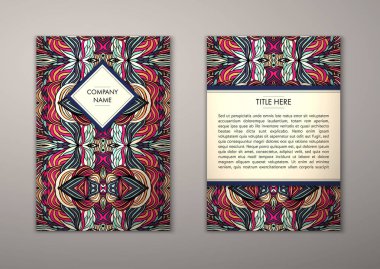 Flyer şablonu ile soyut süsleme