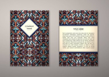 Flyer şablonu ile soyut süsleme