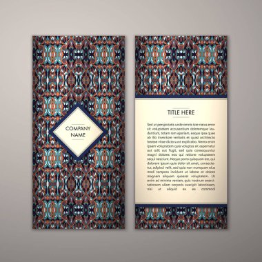 Flyer şablonu ile soyut süsleme