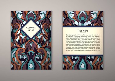 Flyer şablonu ile soyut süsleme