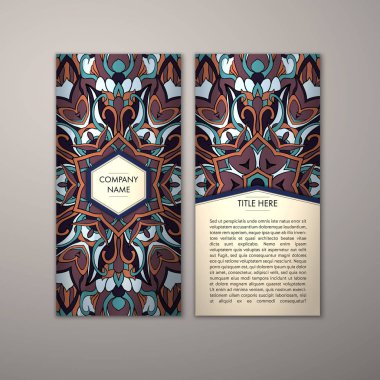 Flyer şablonu ile soyut süsleme