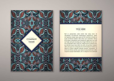 Flyer şablonu ile soyut süsleme