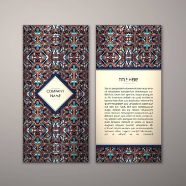 Flyer şablonu ile soyut süsleme