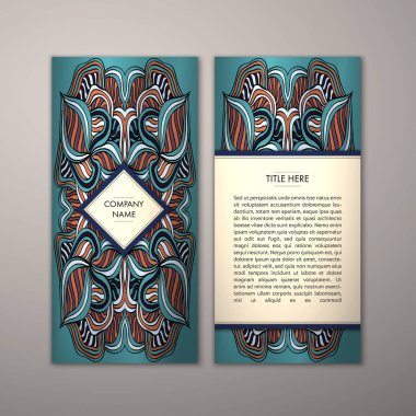 Flyer şablonu ile soyut süsleme