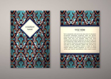 Flyer şablonu ile soyut süsleme