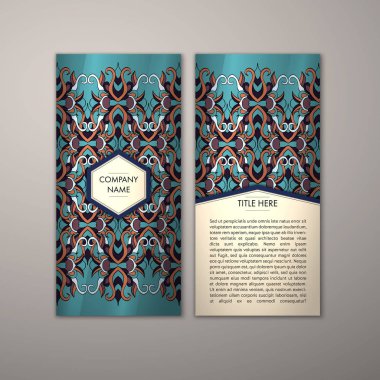 Flyer şablonu ile soyut süsleme