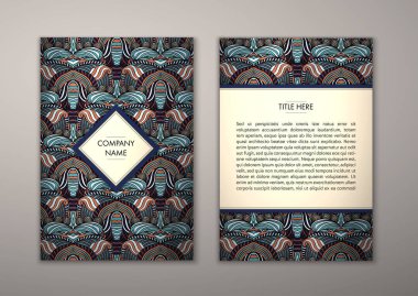 Flyer şablonu ile soyut süsleme