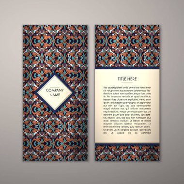 Flyer şablonu ile soyut süsleme