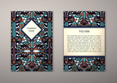 Flyer şablonu ile soyut süsleme