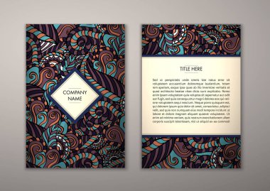 Flyer şablonu ile soyut süsleme