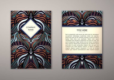 Flyer şablonu ile soyut süsleme