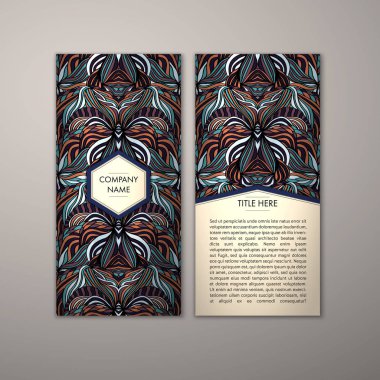 Flyer şablonu ile soyut süsleme