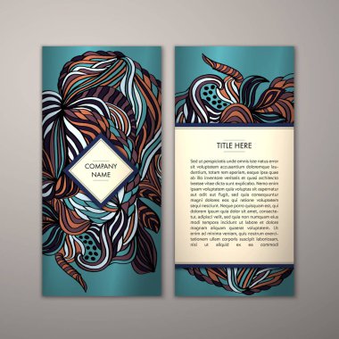 Flyer şablonu ile soyut süsleme