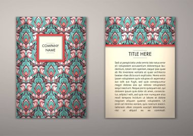 Flyer şablonu ile soyut süsleme