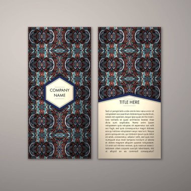 Flyer şablonu ile soyut süsleme