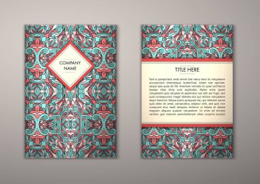 Flyer şablonu ile soyut süsleme