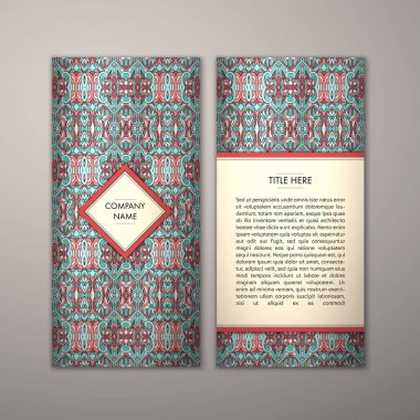 Flyer şablonu ile soyut süsleme