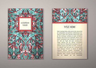 Flyer şablonu ile soyut süsleme