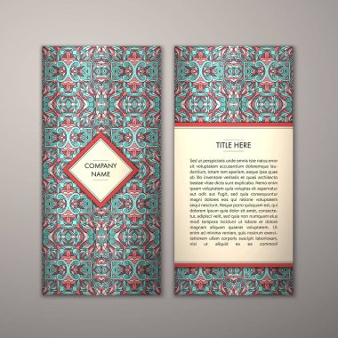 Flyer şablonu ile soyut süsleme