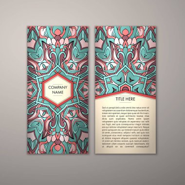 Flyer şablonu ile soyut süsleme