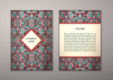 Flyer şablonu ile soyut süsleme