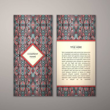 Flyer şablonu ile soyut süsleme