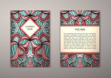 Flyer şablonu ile soyut süsleme