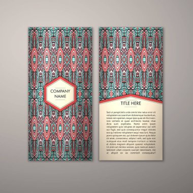 Flyer şablonu ile soyut süsleme