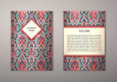 Flyer şablonu ile soyut süsleme