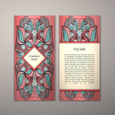 Flyer şablonu ile soyut süsleme