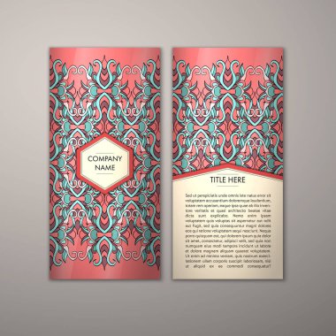 Flyer şablonu ile soyut süsleme