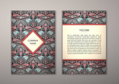 Flyer şablonu ile soyut süsleme