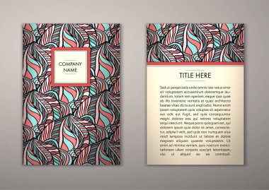 Flyer şablonu ile soyut süsleme