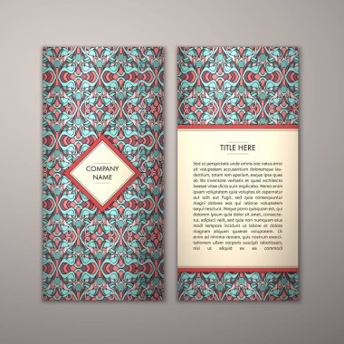 Flyer şablonu ile soyut süsleme