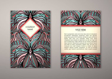 Flyer şablonu ile soyut süsleme