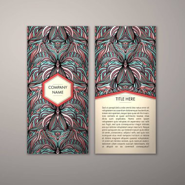 Flyer şablonu ile soyut süsleme