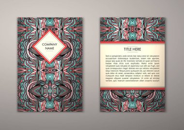 Flyer şablonu ile soyut süsleme