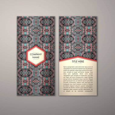 Flyer şablonu ile soyut süsleme